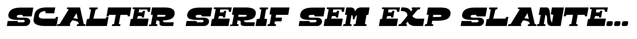Scalter Serif Sem Exp Slanted image